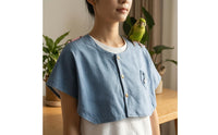 Shielding Bird Shoulder Perch Shawl Round Neckline Wearable Bird Perch Cover Cape-Like Pet Accessory Chest Pocket