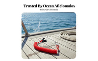 Emergency Stop Function Coiled Kill Switch Key Lanyard Easy to Attach Universal Coiled Lanyard Set Hard-Wearing Engine Cutdown Tether High Visibility for Personal Watercraft Riders, Boat Operators, Engineboat Drivers, Outboard Engine Operation, Boating