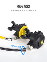 DIDEEP Scuba Diving Regulator Hose with Color Options