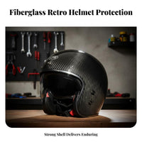 3/4 Lightweight 3/4 Open Face Glasses Friendly for City Commuting