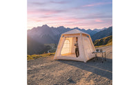 No-Assembly Inflatable Tent with Canopy Quick-Open Inflatable Cabin Detachable Tent with Canopy Ventilated for Campers, Couples, Backyard