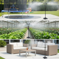 Standing Misting Sprinkler Cooling Mist with Tripod Base Stable Tripod Misting Stand  Homeowners