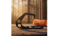 Climbing Hook with Slotted Arm Compact Gear Hanger for Arborists, Rope Access