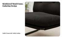 Floating Design Cantilever Armchair Thickly Padded Cushion Upholstered Armchair Thick Cushioning Lounge Chair Ergonomic Support for Home Inactiveice Workers, Students, Bedroom, Balcony, Nail Salon, Living Room