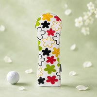 3 Pieces Driver Head Cover Multicolor Floral Golf Head Cover Textile Sports Gear