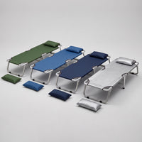 Portable Folding Single Bed for Napping, Camping, and Guest Use