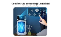 USB Electrically Driven Air Chiller Cools & Humidifies USB Desk Cooling Fan Multi-Functional Function Water-Based Chiller Humidifier for Students