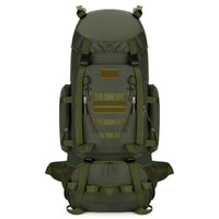 Multi-Compartment Waterproof Hiking Backpack Multiple Pockets Large Hiking Backpack Compression Straps Outdoor Bag