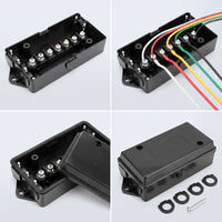 7 Way Trailer Cord Heavy Duty 7 Way Trailer Junction Box Black for RV