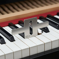 Stainless Steel Piano Key Depth Measuring Tool Easy to Use Piano Key Depth Meter Wear-Resistant for Music Workshop