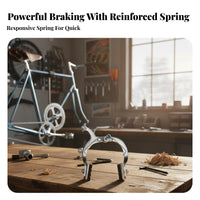 Hook-Type Caliper Brake High-Strength Iron Hook-Type Brake Calipers Street Bike Caliper Brakes Symmetrical Design Cycle