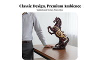 Auspicious Symbolism Chinese Success Horse Figurine Ideal Gift Feng Shui Horse Ornament Lifelike Design for Business Owners, Office, Desktop