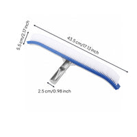 Curved Pool Brush Long-Lasting Pool Brush with Aluminum Back Deep Clean