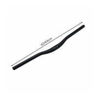 Sand Black Finish Aluminum Alloy Handlebar Lightweight Mountain Bike Handlebar Cycle Straight Bar for Cyclists, Road Cycling