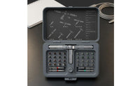 Ratcheting Screwdriver Set Interchangeable Bits Multi Bit Screwdriver Kit Shiny Finish Hardware Tool