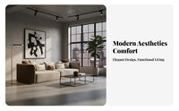 Straight-Row Settee Italian Design Sofa Modern Minimalist Home Furnishing for Homeowners, Apartment Dwellers, Living Room, study corner, Bedroom