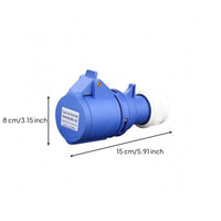 16A Marine Plug Flame-Retardant Marine Electrical Plug Blue and White