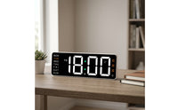 Weekday Indicator Digital Alarm Clock Battery Powered LED Alarm Clock