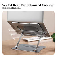 Adjustable Laptop Stand Heat Dissipation Foldable Laptop Riser Ventilated Computer Stand Er Proceed Nomic Design for Study Room