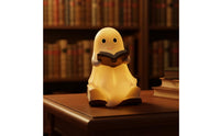 Night Light Cute Lamp with Book Warm Golden Halloween Figurine for Kids, Bedroom, Reading Corner