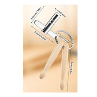 2 Pieces Portable Drum Key Keychain Decorative Tiny Drum Stick Key Loop Long-Lasting for Rehearsal