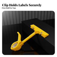 Display Clip 360° Rotation Hook-on Tag Holder Adjustable Angle Rotatable Sign Clamp for Retailers, Shop Owners, Supermarkets, Shopping Malls