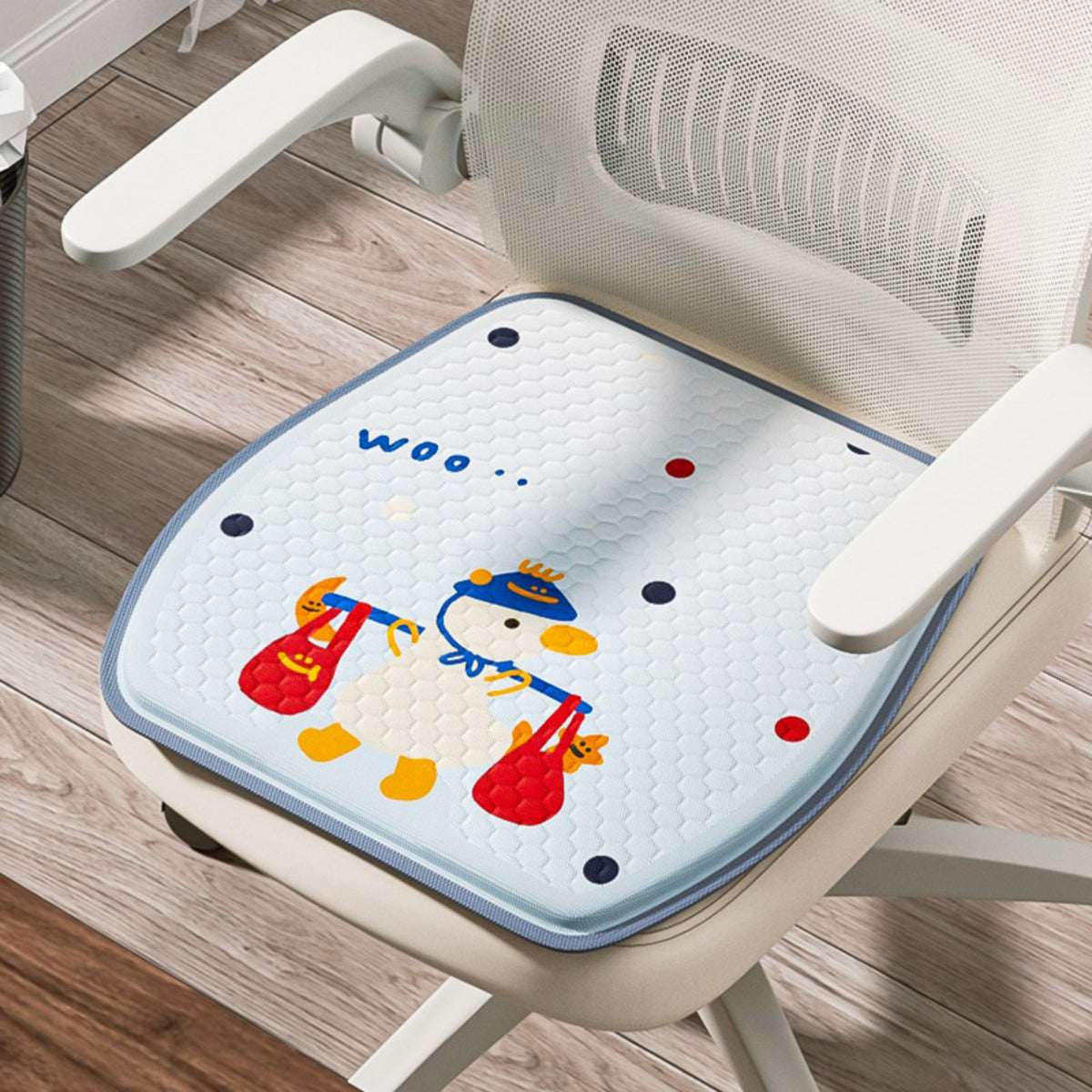 Fast Rebound Gel Seat Cushion Long-Lasting Honeycomb Seat Cushion Non-Slip Cover for Students, Drivers, Home, School, Gaming Room