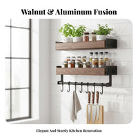 No-Drill Installation Multi-Utensil Hanging Space-Saving Design Kitchen Wall Rack Includes Hooks Seasoning Shelf Large Capacity for Household Chefs, Cooking Enthusiasts, Homeowners, Small Apartments, Pantry, Cabinet