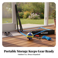 Powder-Coated Outdoor Volleyball Court Set Carrying Bag Volleyball Net System