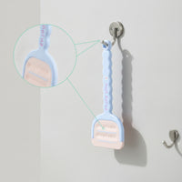 Scraper with Long Handle Flexible Bathroom Scraper Cleaning Tool with Long Handle Ergonomic Scrubbing Brush Easy to Clean