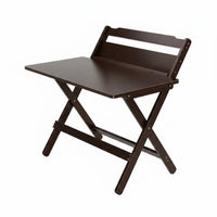 Foldable Design Foldable Workstation with Hutch No Assembly Required Study Table Space-Saving Writing Desk Sturdy & Safe for Students, Parents, Small Apartments, Bedroom, Home, Playroom