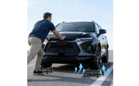 2 Pieces Vehicle Wheeled Skid with Caster Wheels Low-Profile Car Mover Heavy-Duty Tire Skate for Workshop