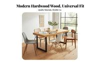 Mechanical Pipe Leg Table Retro Design Mechanical look worktable sturdy Wood Top Household Furniture for homeowners, Adults, Home, Restaurant, Kitchen