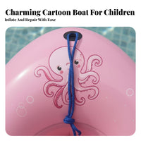 Inflatable Fishing Boat Thickened Material Foldable Adventure Boat Portable Fishing Raft Easy to Carry Portable Inflatable Raft