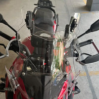 Universal Motorcycle Windshield, Adjustable, Plastic, Clear or Smoky Gray
