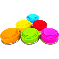 Portable Collapsible Silicone Cup with Lid, 200ml