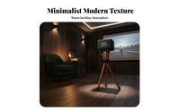 Shock-Absorbing Floor Speaker Stand Anti-Vibration Wooden Speaker Floor Stand High Load-Bearing Wooden Audio Mount Heavy Duty