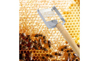 Honey Uncapping Fork Adjustable Uncapping Fork Stainless Steel and Wooden Handle Honey Knife for Beekeepers