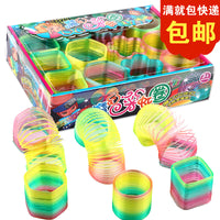 New Kids Magic Rainbow Ring Cool Irregular Rainbow Circle Classic Nostalgic Toy Wholesale Hot Sale 12 Pcs/Box