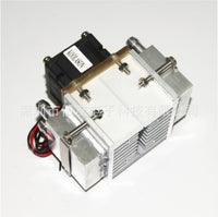 12V 108W Thermoelectric Peltier Cooler Module with Water Cooling Aluminum Radiator Fan for Small Space Air Conditioning