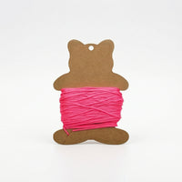 Lightweight Bear-Shaped Winding Card Flat Cardboard Winding Card Compact Line Spool Slimline for Anglers