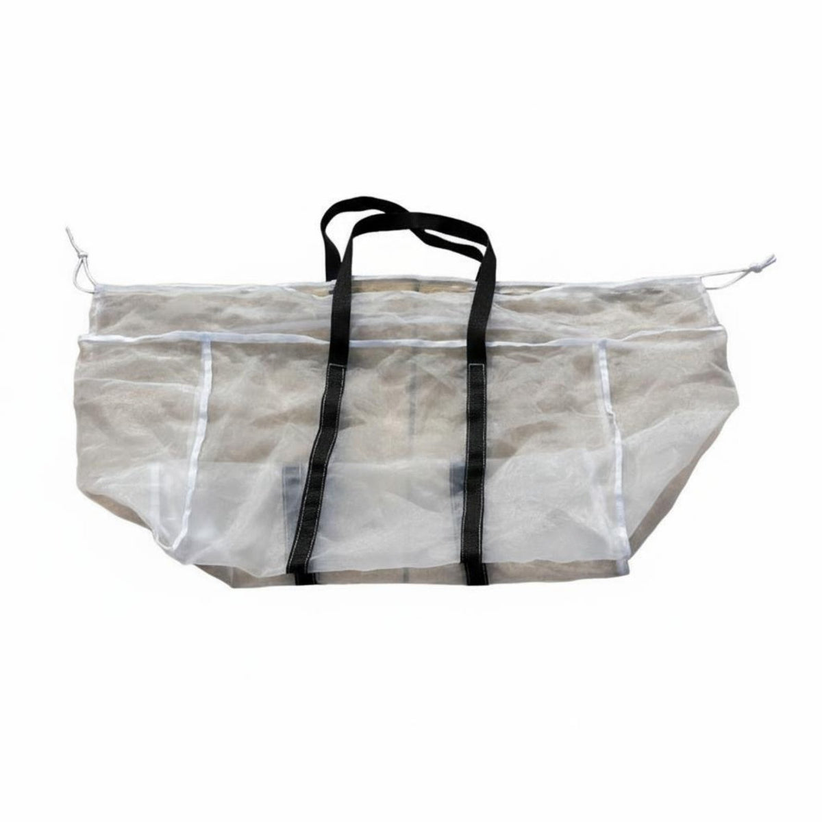 Heavy Duty Harvest Bag Wide Opening Quick Drain Sieve Bag Drawstring Mesh Crate Liner for Farmers