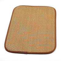 Pet Cooling Mat for Dogs and Cats - Breathable Straw Weave Pad for Kennels and Beds
