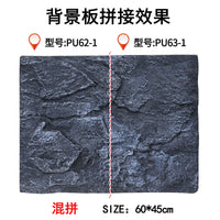 3D Reptile Tank Background Rock Decor for Aquariums and Turtle Tanks, 45x28cm