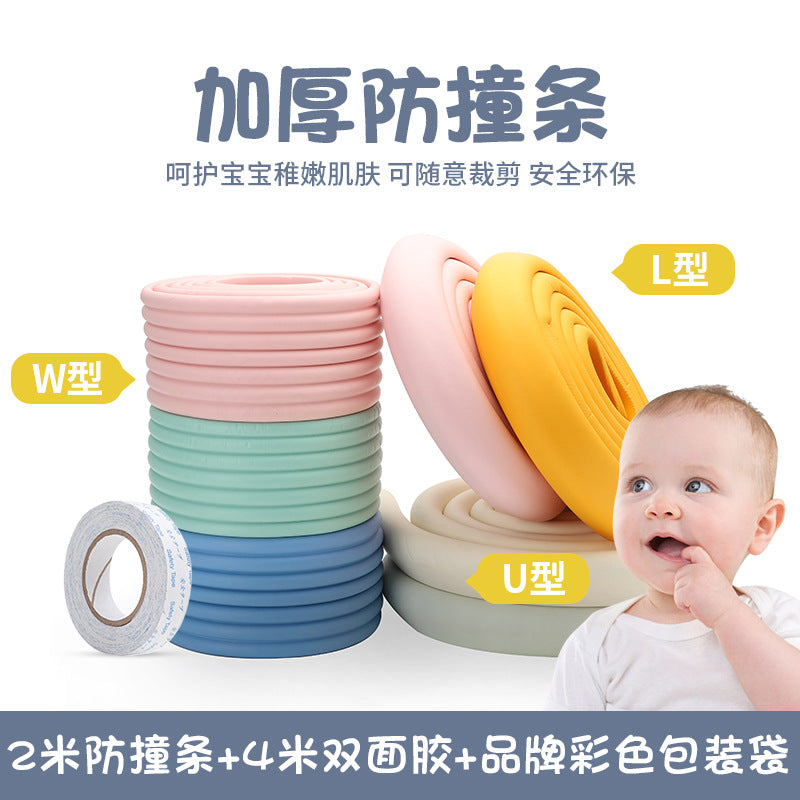 L-Shaped Extra Thick Child Safety Corner Protector Strip for Walls and Furniture