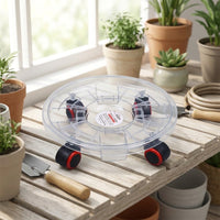 Plant Trolley with Caster Wheels and Water Storage Tray, Heavy Duty Pot Stand, Indoor Outdoor Plant Pot Tray, Large Pot Rack for Garden