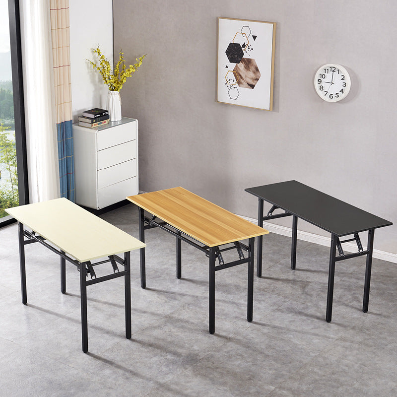 Portable Folding Training Table with Storage Shelf for Office, Study, and Outdoor Use