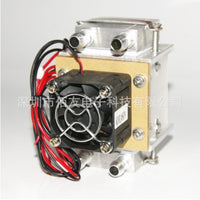 12V 108W Thermoelectric Peltier Cooler Module with Water Cooling Aluminum Radiator Fan for Small Space Air Conditioning
