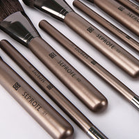 Professional Makeup Brush Set - Foundation, Powder, Contour, Highlight, Eyeshadow & Blending Brushes