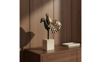 Horse Head Sculpture Luxury Style Horse Head Statue Modern Design Table Ornament for Entryway, Living Room, Study